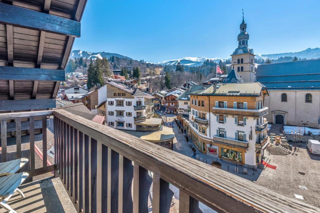 Appartement T2 chaleureux et typique avec balcon au coeur de Megève - Welkeys Extérieur photo