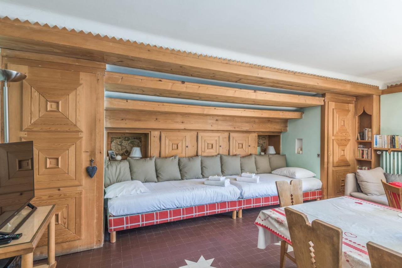 Appartement T2 chaleureux et typique avec balcon au coeur de Megève - Welkeys Extérieur photo