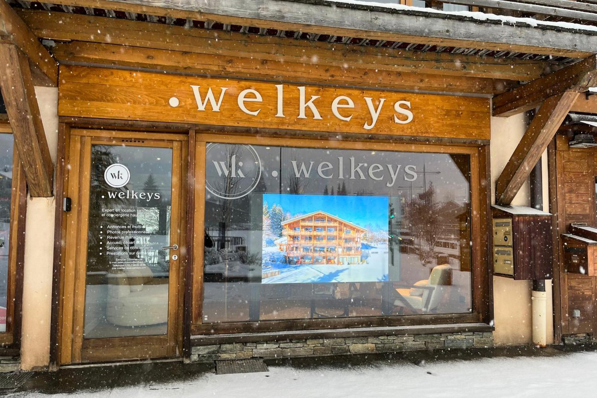 Appartement T2 chaleureux et typique avec balcon au coeur de Megève - Welkeys Extérieur photo